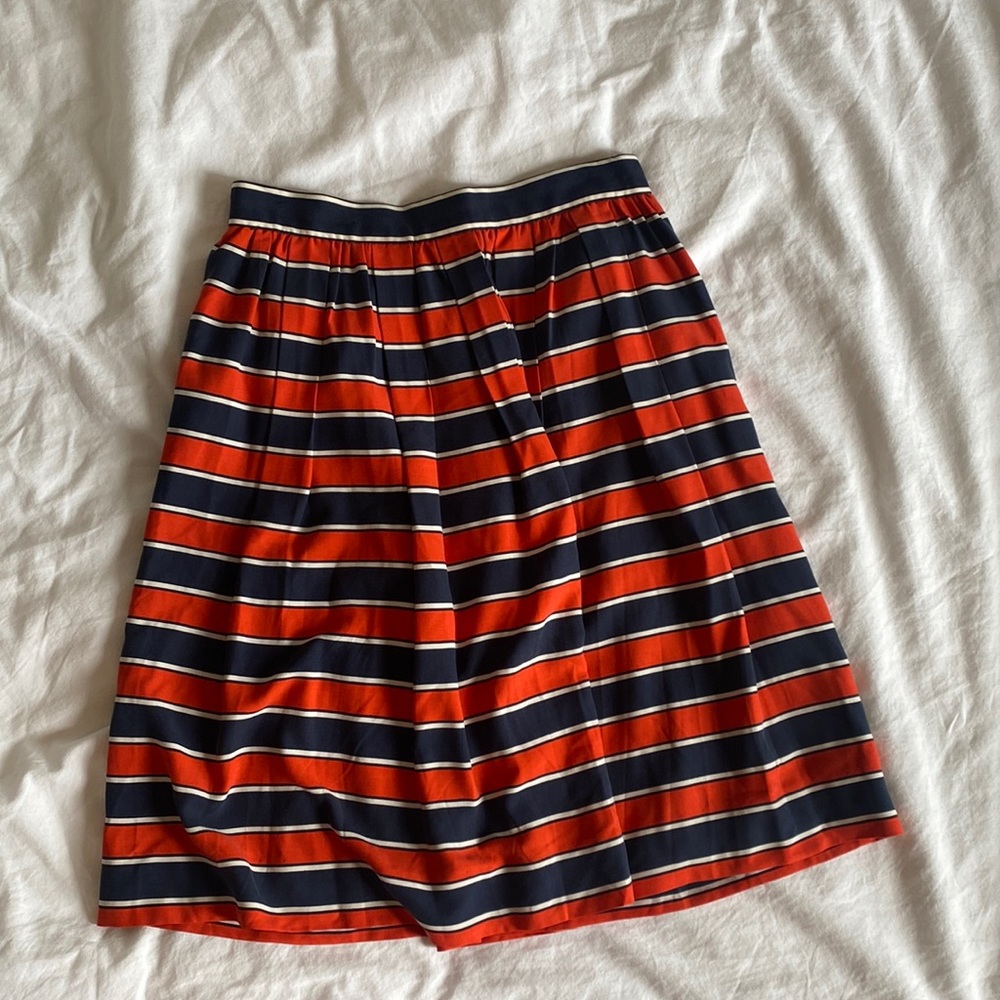 J.Crew Silk striped skirt - 00